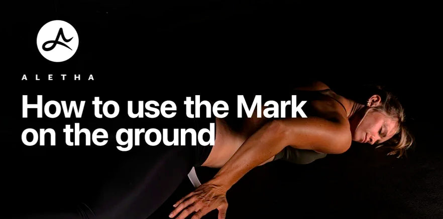 Person lying on the ground with text 'How to use the Mark on the ground' 