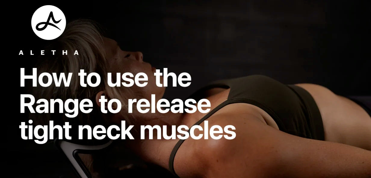 Person using a Range to release neck muscles 
